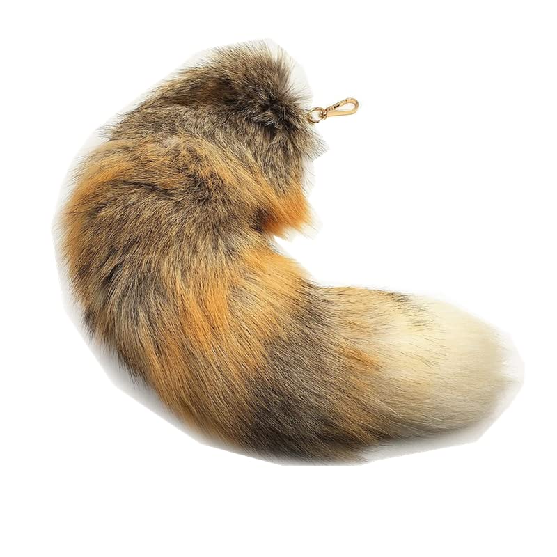 Putextile Fuchsschwanz Anhänger etwa Fell Schwanz Keychain Extra Groß...