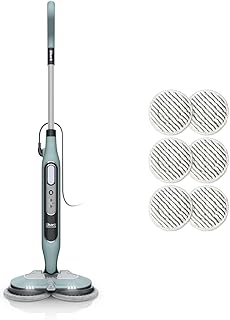 Shark Dampfreiniger Mop, automatisch, mit Steam Blaster und 6 Schmutzfänger-Pads, 3 Dampffunktionen, Flecken- und Schmutzentfernung, für alle versiegelten Hartböden, 8 m Kabel, Salbei-Grün, S8201EUCP