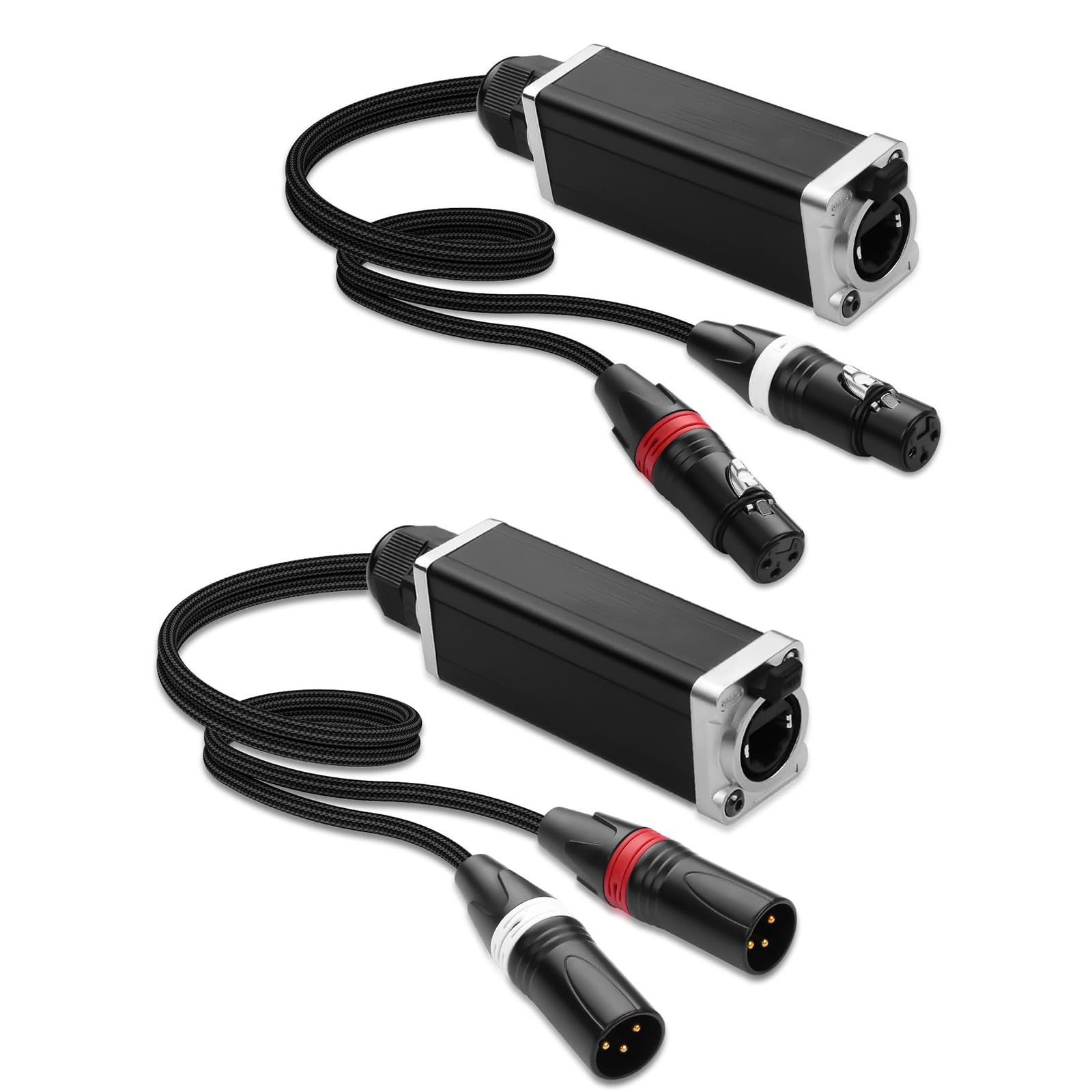 Prolunga Adattatore schermatura da 3 Pin a RJ45 con Protezioni schermatura per studi concerti e Applicazioni teatrali segnali Rete