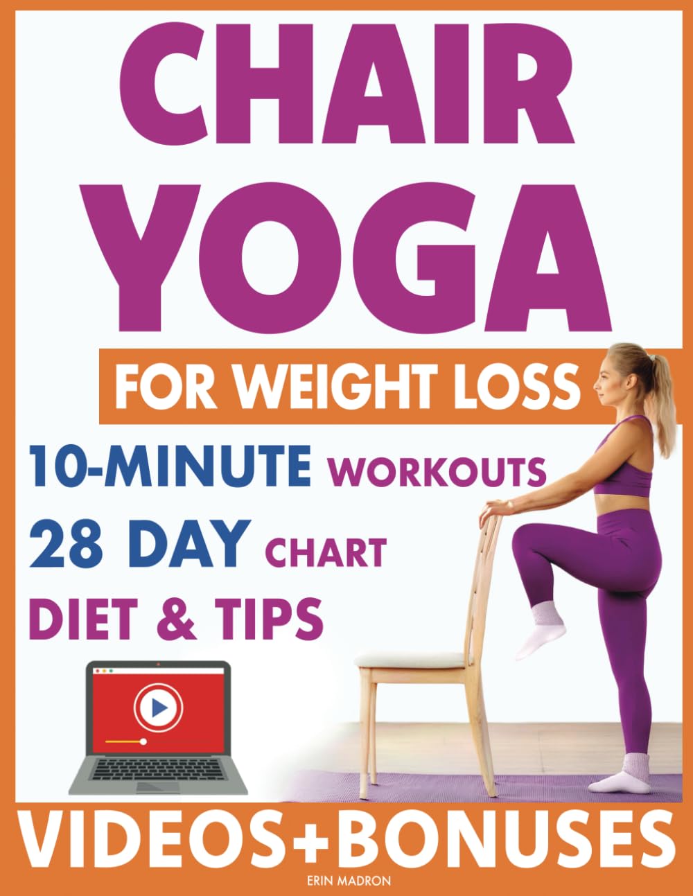 Chair Yoga for Weight Loss 28 Day Fitness Chart to Lose Belly and Burn