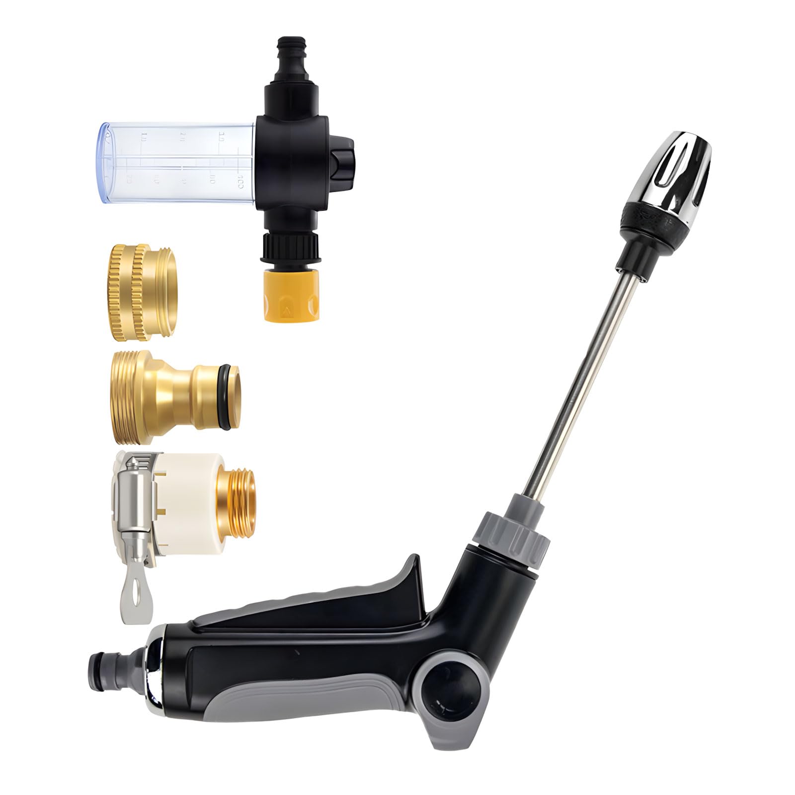 Kaeltsyn Robust Adjustable Garden Hose Nozzle Designed For Powerful Cleaning And Irrigation Leak Proof Sprinkle Nozzle