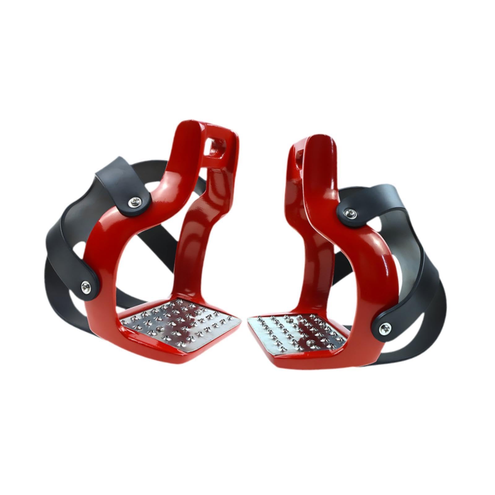 Estribos para Montar, Jaula Resistencia, Soporte para los pies, Silla Montar Aluminio Ligera y Resistente para Deportes ecuestres