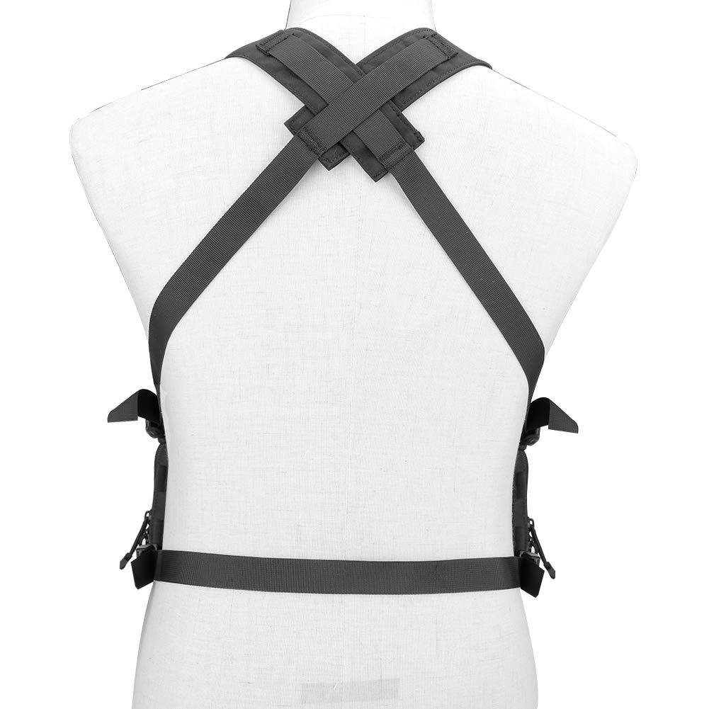 Gilet tactique à la poitrine Rig Assault 500D Molle Gilet tactique à poches multiples