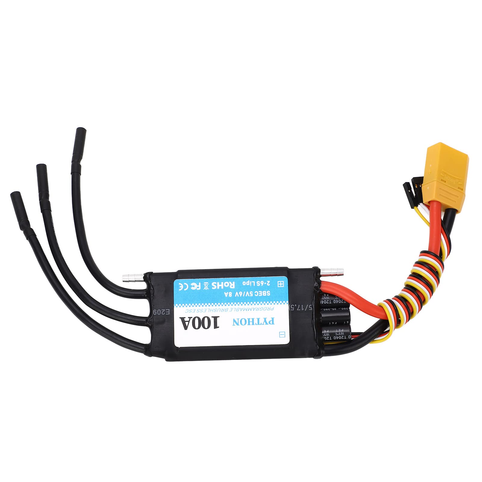 Bidireccional 100A ESC 2-6S con BEC ajustable de 5V 6V 8A