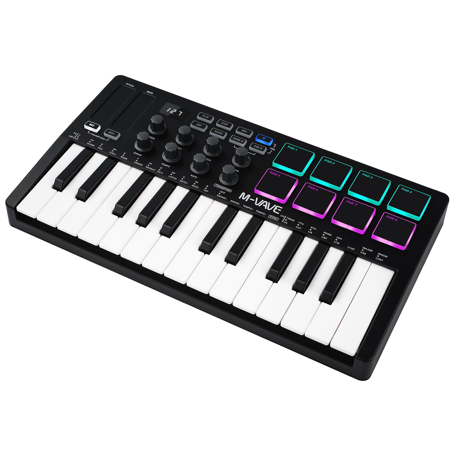 M-VAVE Mini 25 Keys MIDI Keyboard Control Keyboard Music Arranger