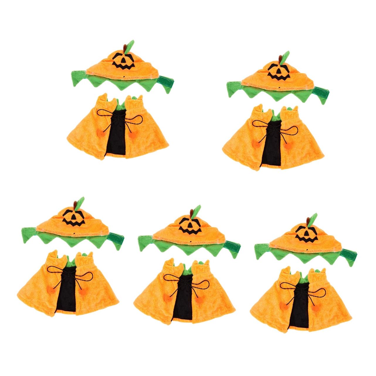 POPETPOP 5 Set Pet Cape Cat Cape Cappello Kit Halloween Pet Costume Cane Costumi Di Halloween Festa Di Vestiti Dell'Animale Domestico Pet Mantello Cappelli Gatto Zucca Di
