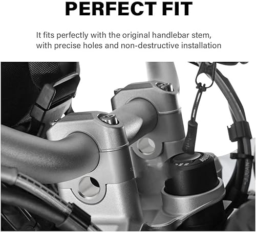 Miniatura 4 de Abrazadera elevadora para manillar de motocicleta de 1.260 in, abrazadera para adaptador de manillar extendido para BMW para R1200GS R1250GS LC para