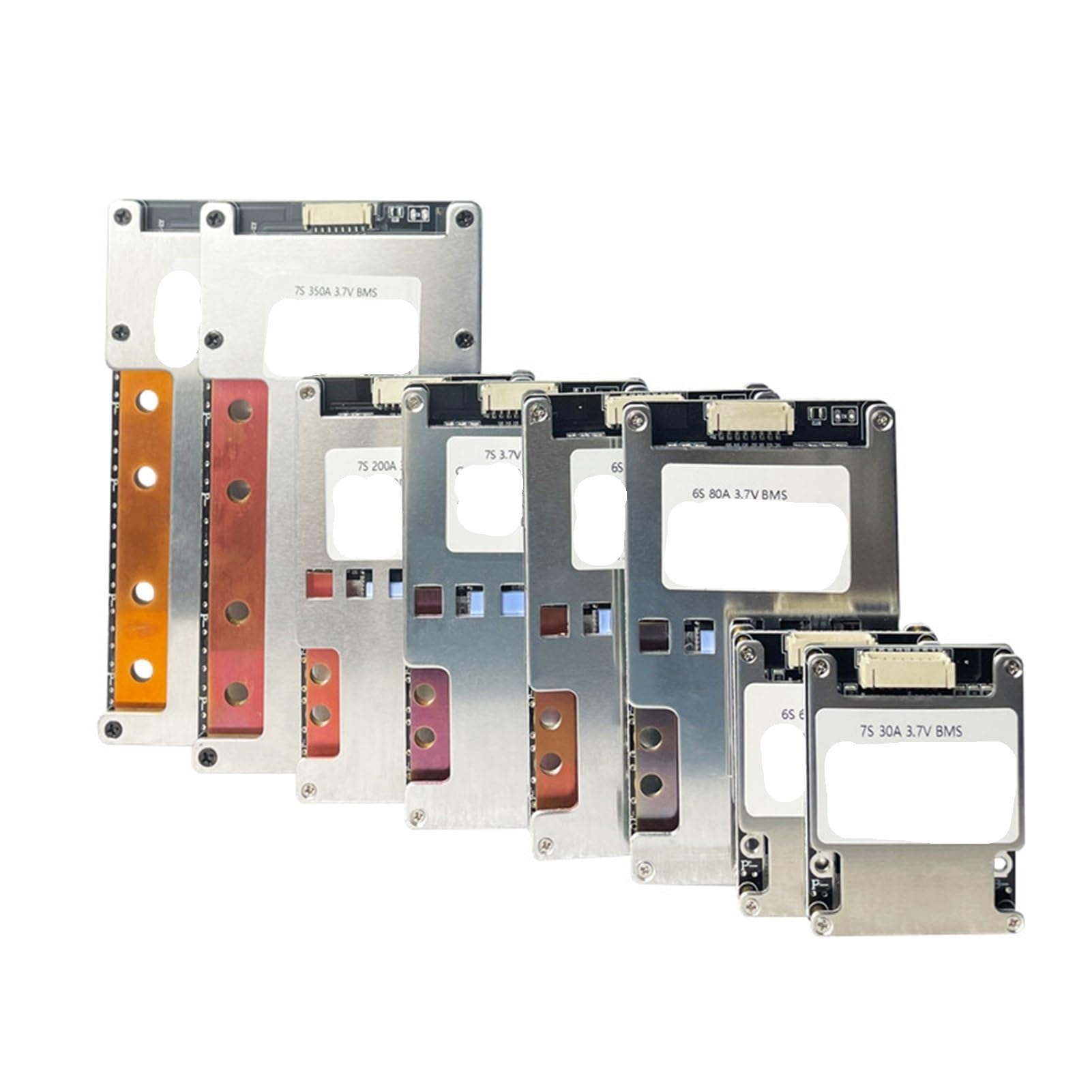 Placa De Protección Batería Balanceada BMS 8s 24v LifePO4, 6s 7s, 30A, 50A, 60A, 80A, 120A, 200A, 300A, 350A Tablero BMS(7S 30A 3.7V Same)