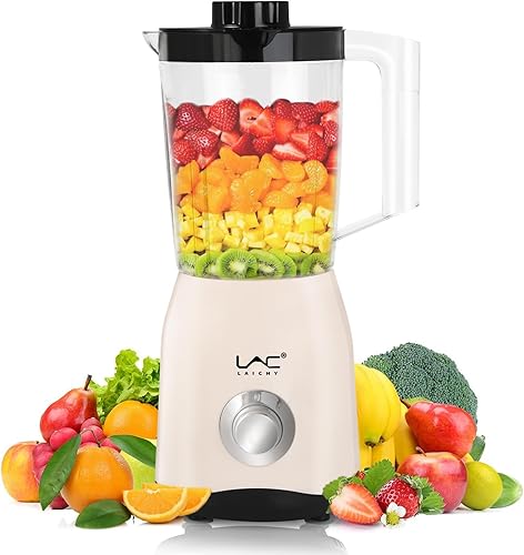 Batidora para batidos, licuadora personal de 300 W y molinillo combinado para cocina con un vaso portátil de 54 onzas, batidos, jugos, bebidas