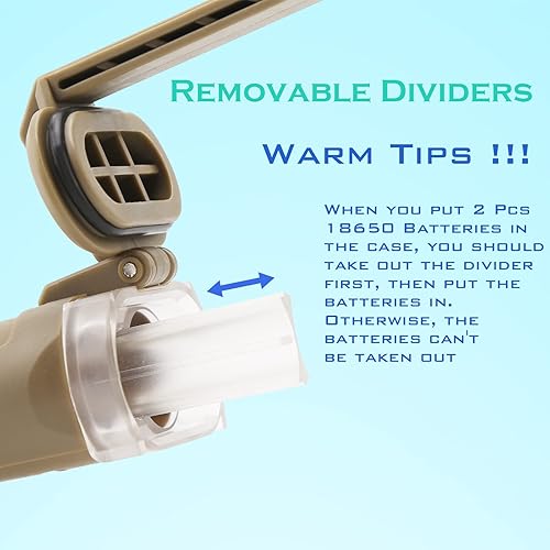 Miniatura 6 de Battery Storage Box 2-Hole Waterproof Battery Case for 18650/AA/AAA/CR123 Batteries