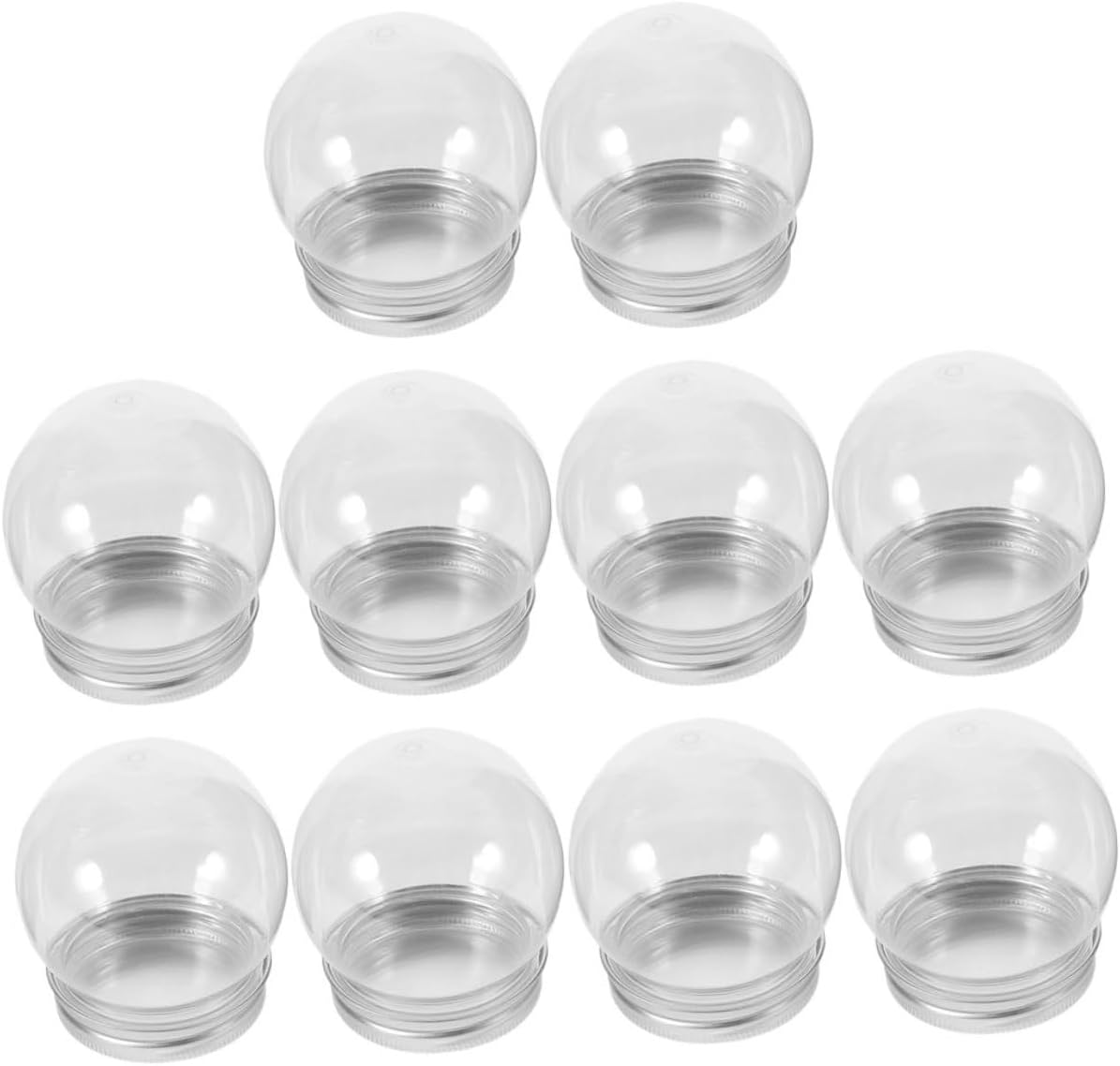 DRESSOOS 10pcs Fillable Water Snow Globes Party Treat Boxes