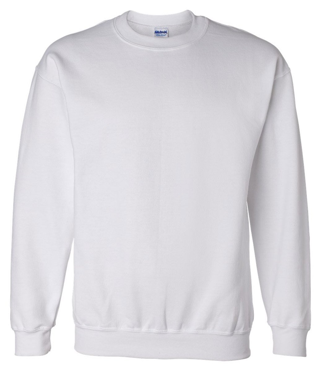 Gildan Heavy Blend Unisex Adult Crewneck Sweatshirt (M) (White)