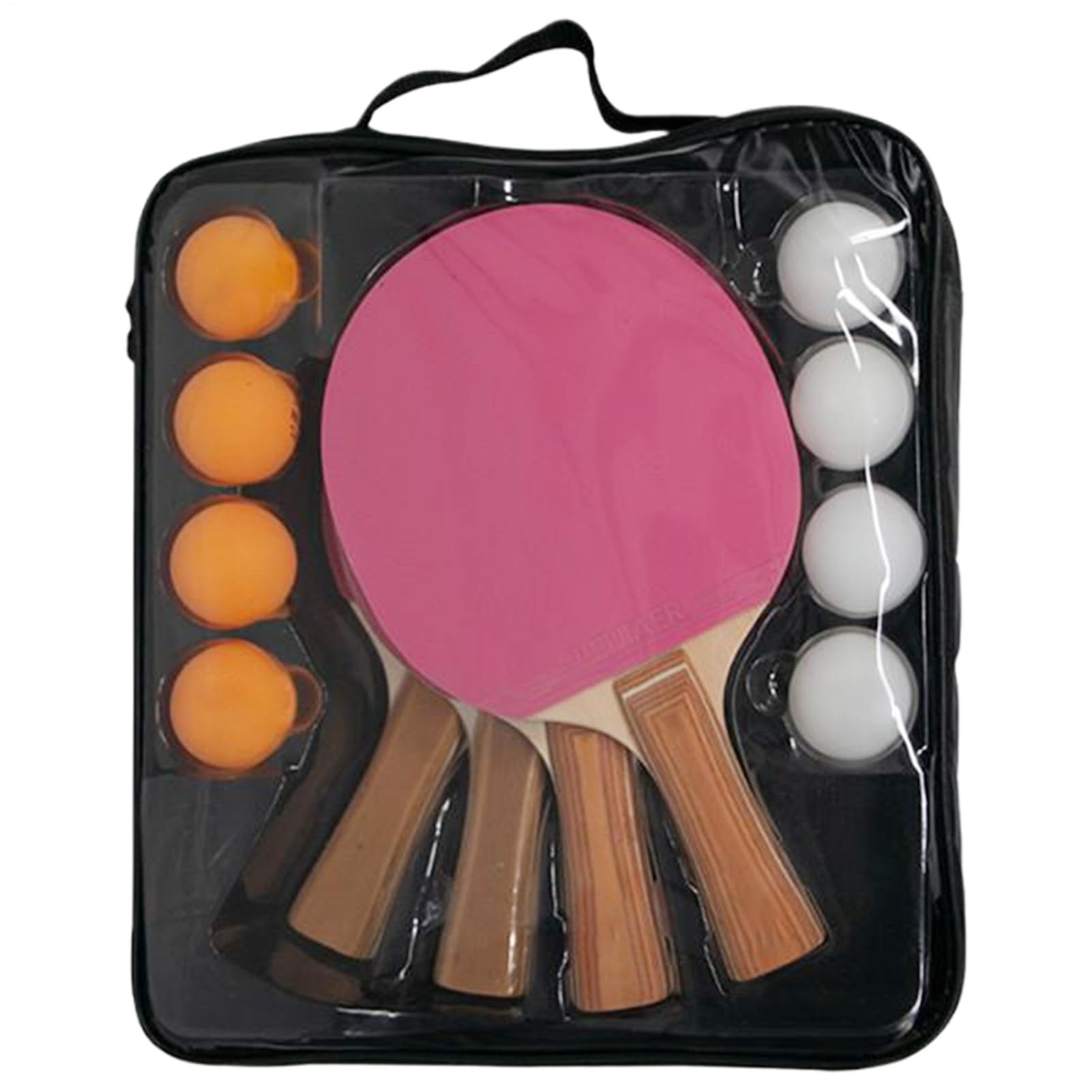 Set Da Pong Per Adulti 4 racchette 8 palline pong colorate | Racchette di tennis da tavolo Per Adolescenti Appassionati Giochi Di Gruppo Competitivi Interni Ed Esterni