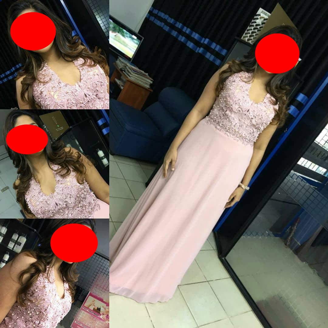 Misshow Robe Femme Longue Demoiselle d'honneur avec Dentelle Florale Vintage Maxi pour Cérémonie