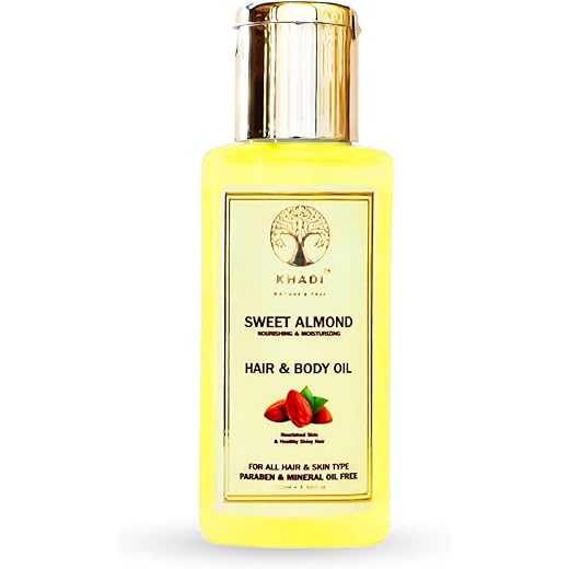 Khadi Almond Oil 100ml - Hair & Skin