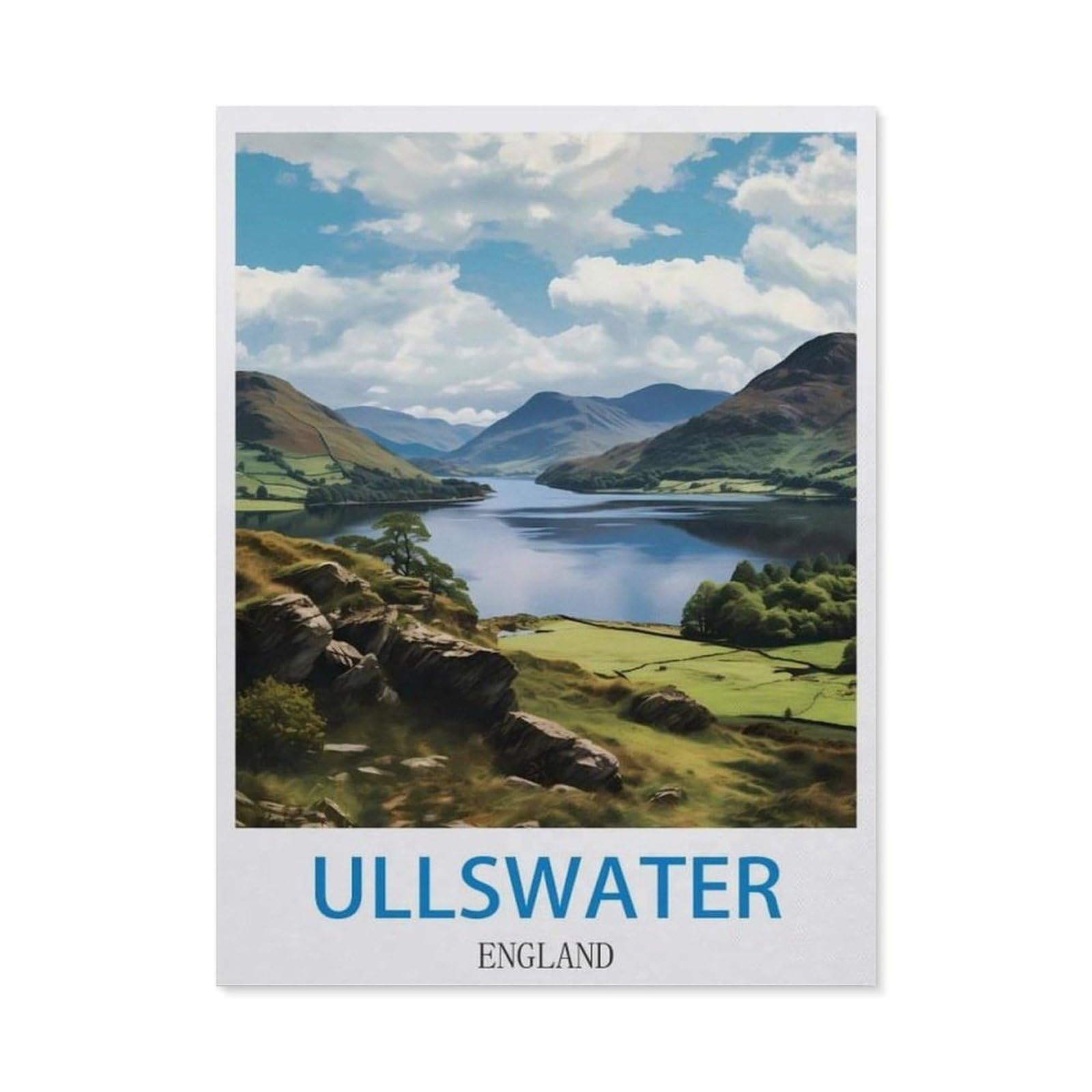 BEAYODKP DIY Diamond Painting，Ullswater England（50 x 60 cm）