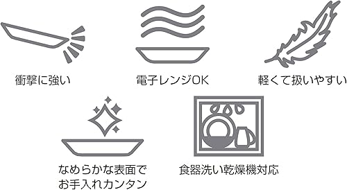 Miniatura 4 de PYREX CP-1863 Milk Glass, Dinner Plate, 10.2 inches (26 cm), Plate, Shatter-Resistant, Lightweight, Microwave Safe, Dishwasher Safe, Tempered Glass,