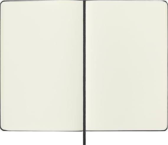 Moleskine Art Plus Sketchbook, Large, Plain, Black, Hard Cover (5 x 8.25)