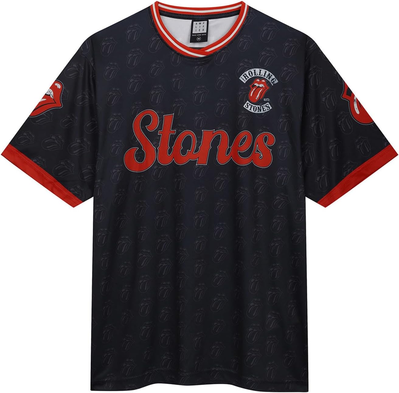 The Rolling Stones Paint It Black Rock Fc Football Shirt