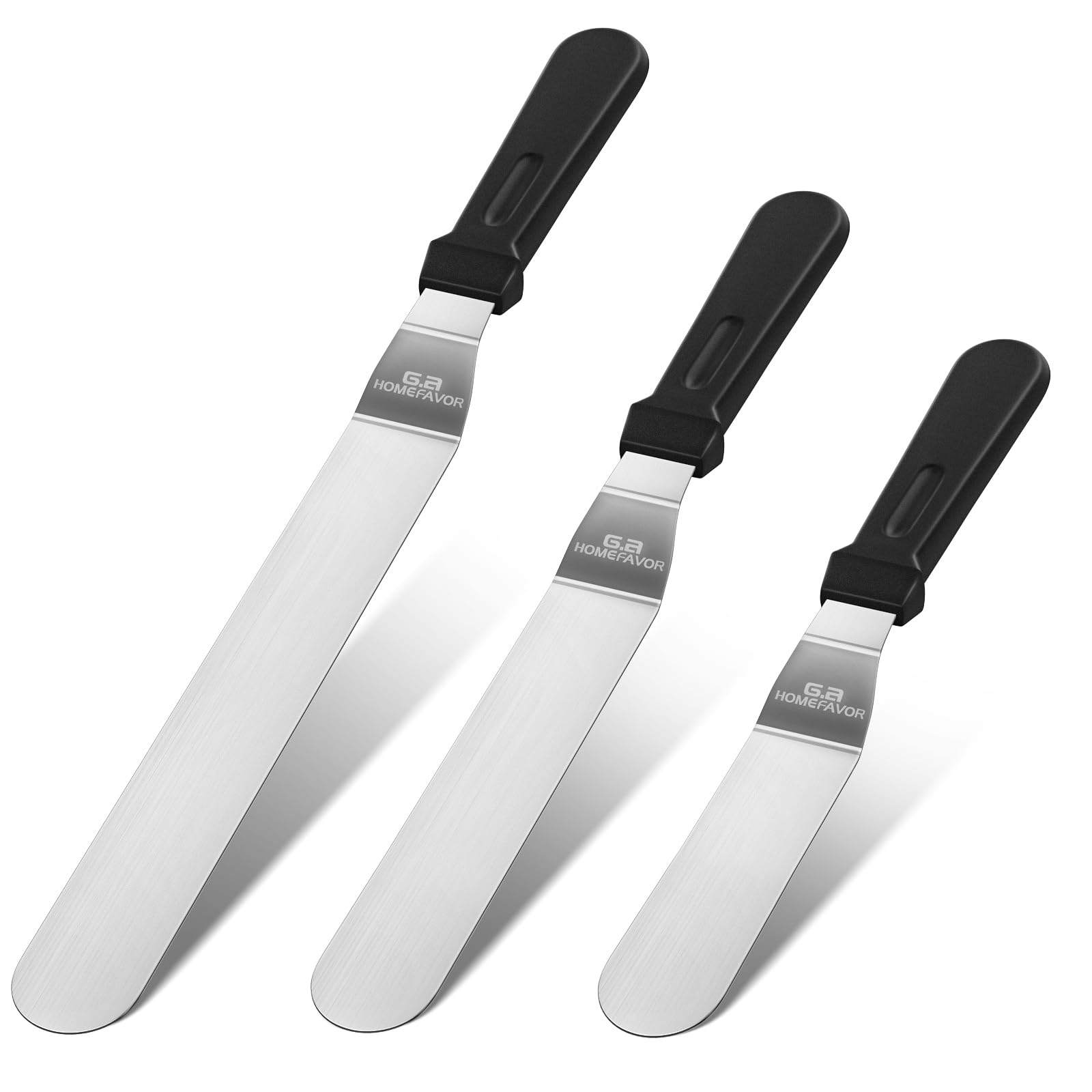 Mi Casa - Set Di 3 Spatole Corte Per Torta E Decorazione - 4
