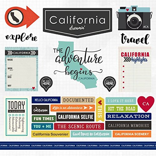 California Adventure Scrapbook Stickers (61073)