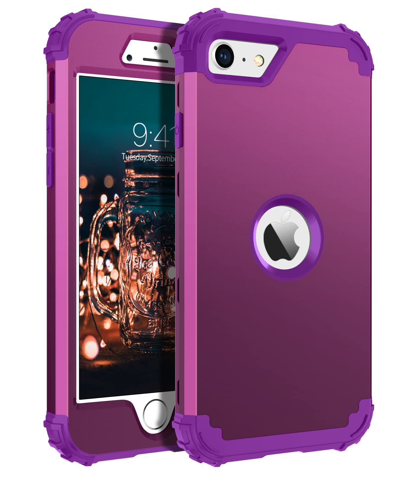 BENTOBEN iPhone SE 2022 Case, iPhone SE 2020 Phone Case, Heavy Duty in  Full Body Rugged Shockproof Hybrid Hard PC Soft Rubber Bumper Drop