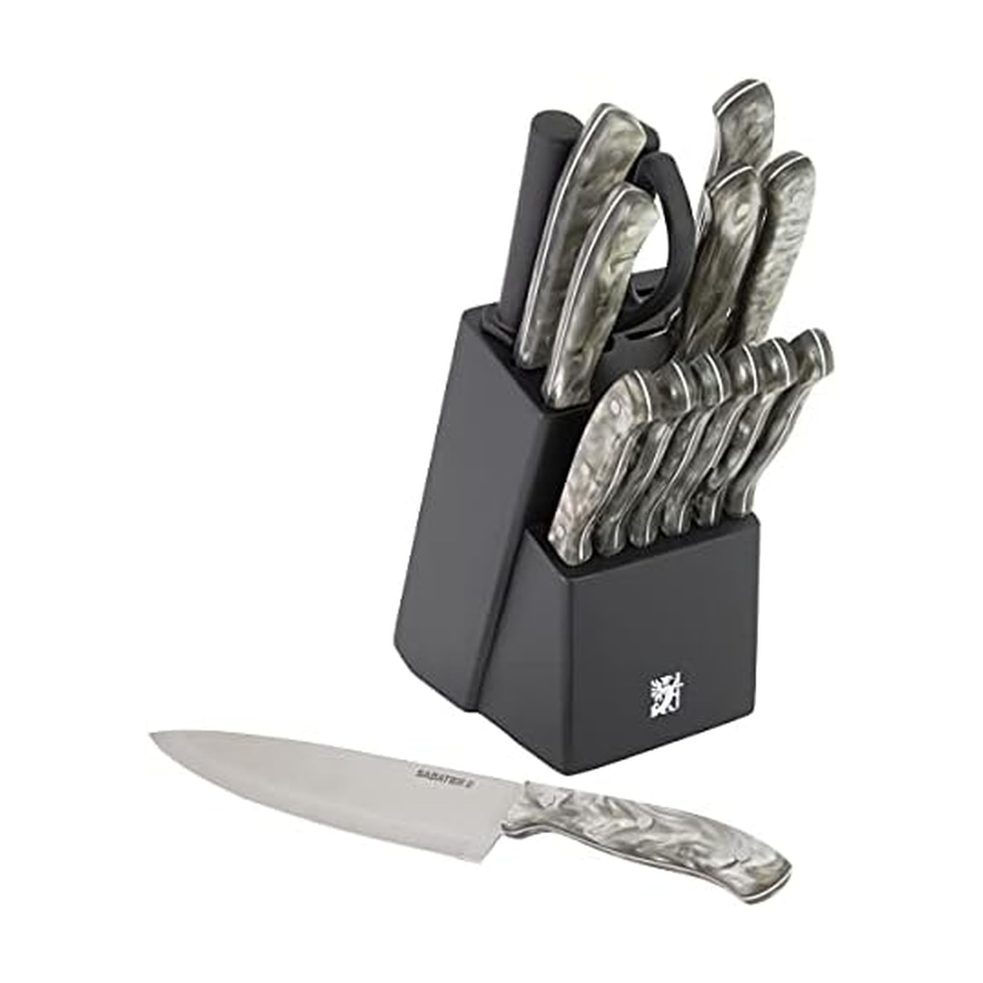 Sabatier Triple Riveted Chef Knife, 8-Inch, Razor-Sharp Kitchen Knife to Cut Fruit, Vegetables and more, High-Carbon Stainless Steel, Gray — Amazon image 6