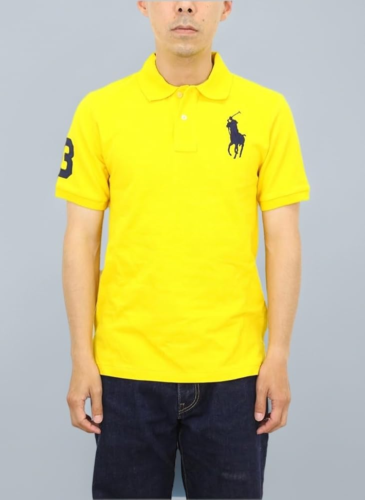 ポロラルフローレン ビッグ ポニー刺繍 ナンバリング 半袖 ポロシャツ 鹿の子 POLO RALPH LAUREN (ポロ ラルフローレン) 鹿の子 BIGポニー