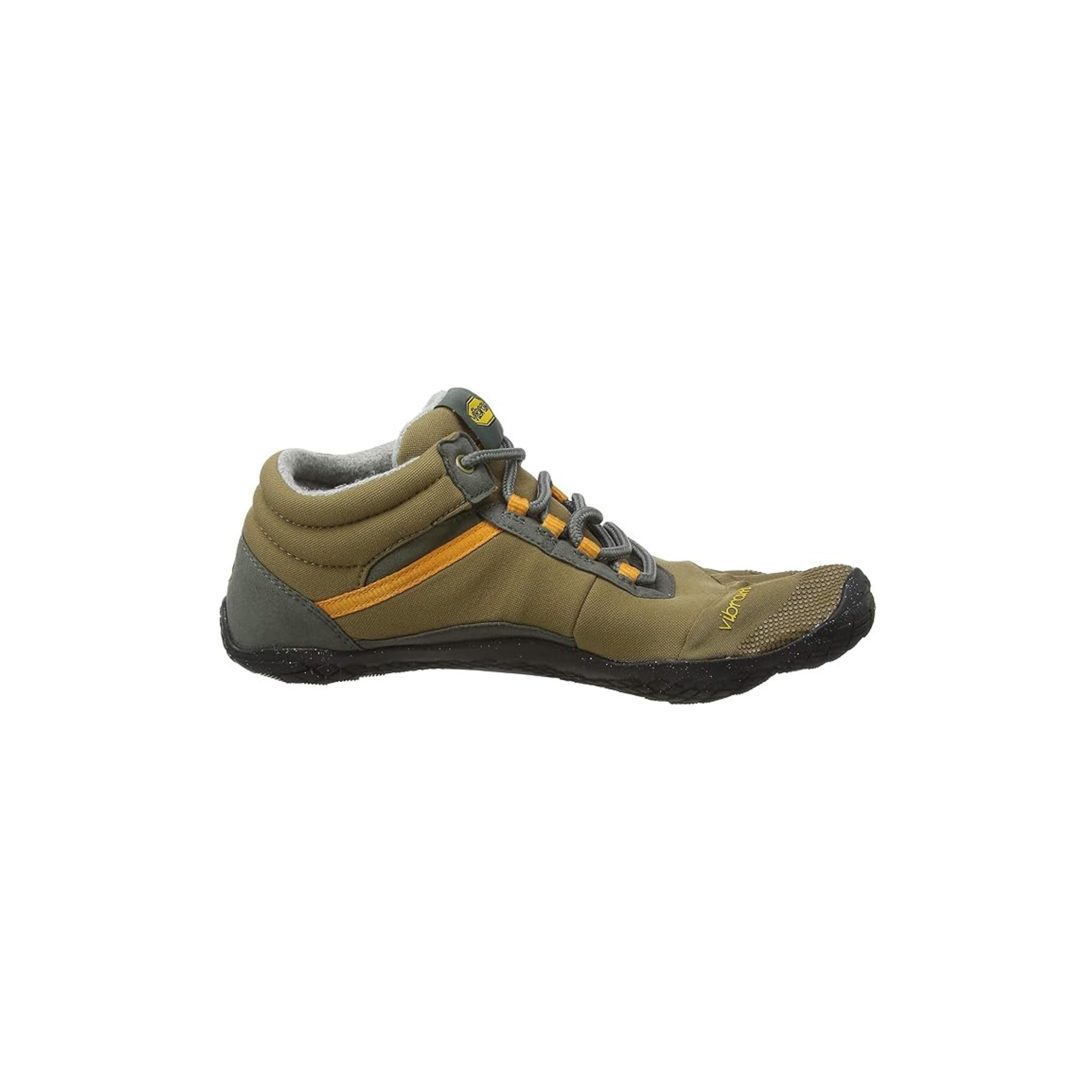 Vibram Men's FiveFingers Trek Ascent Insulated Shoe, Khaki/Orange, 44 EU / 10.5-11 US