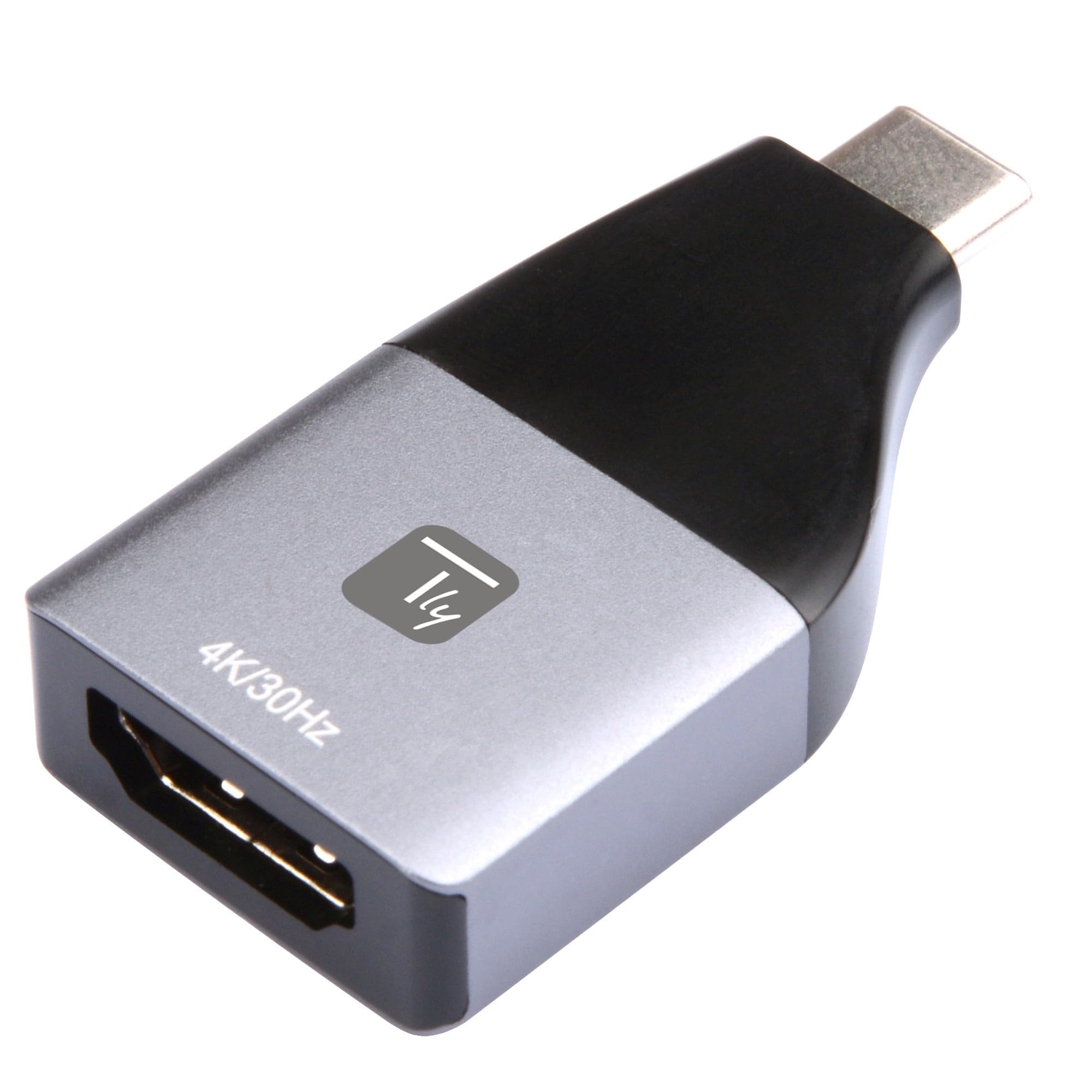 Techly 362428 Adattatore da USB-​C™ a HDMI 4Kx2K@30Hz Nero/​Argento