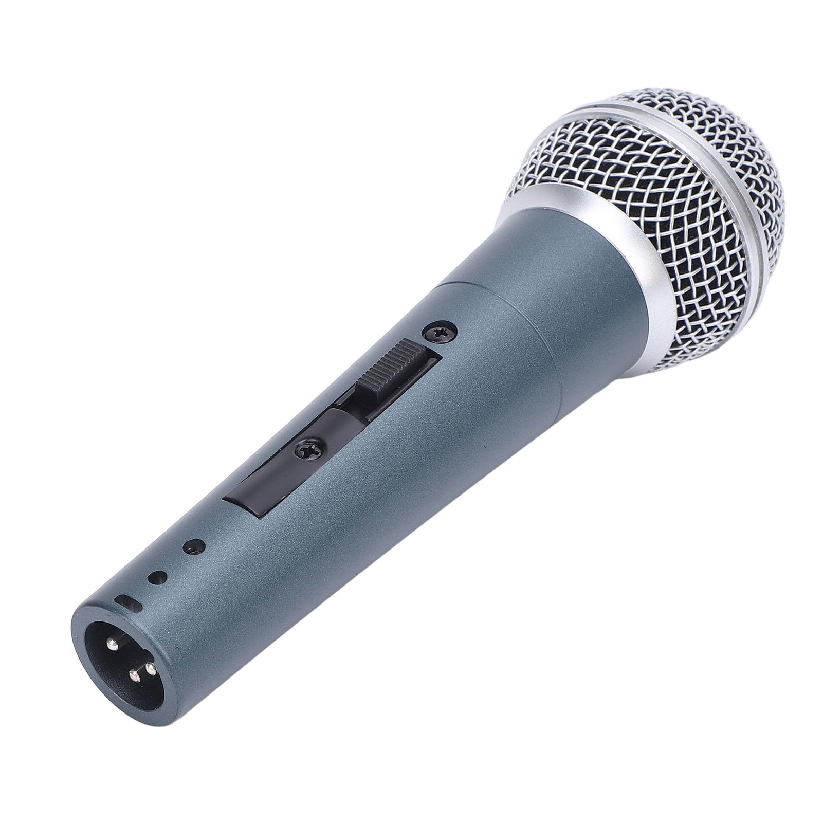 Cocoarm Microfono Dinamico, Set di Microfoni a Bobina Mobile Palmare Cardioide Cablato, 600 Ohm da 50 a 18 KHz, Design Ammortizzante, per Cantare Registrazione Vocale con Mixer Altoparlanti (Ciana)
