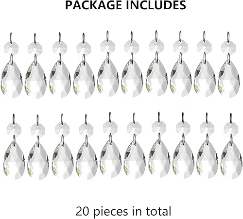 Miniatura 9 de Nuptio Atrapasoles para colgar ventanas: 20 piezas de jarrón colgante de cristal, decoración de jardín, cuentas colgantes para bodas, fiestas,