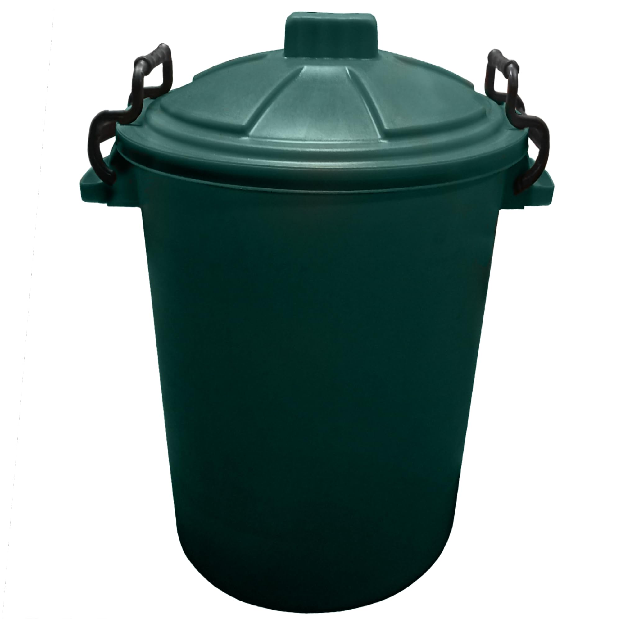 KetoPlastics Medium Plastic Coloured Bin Waterproof Rodent Proof Ideal for Outdoors Garden Animal Feed and Storage with Locking Lid 50L, Green Garden Bin