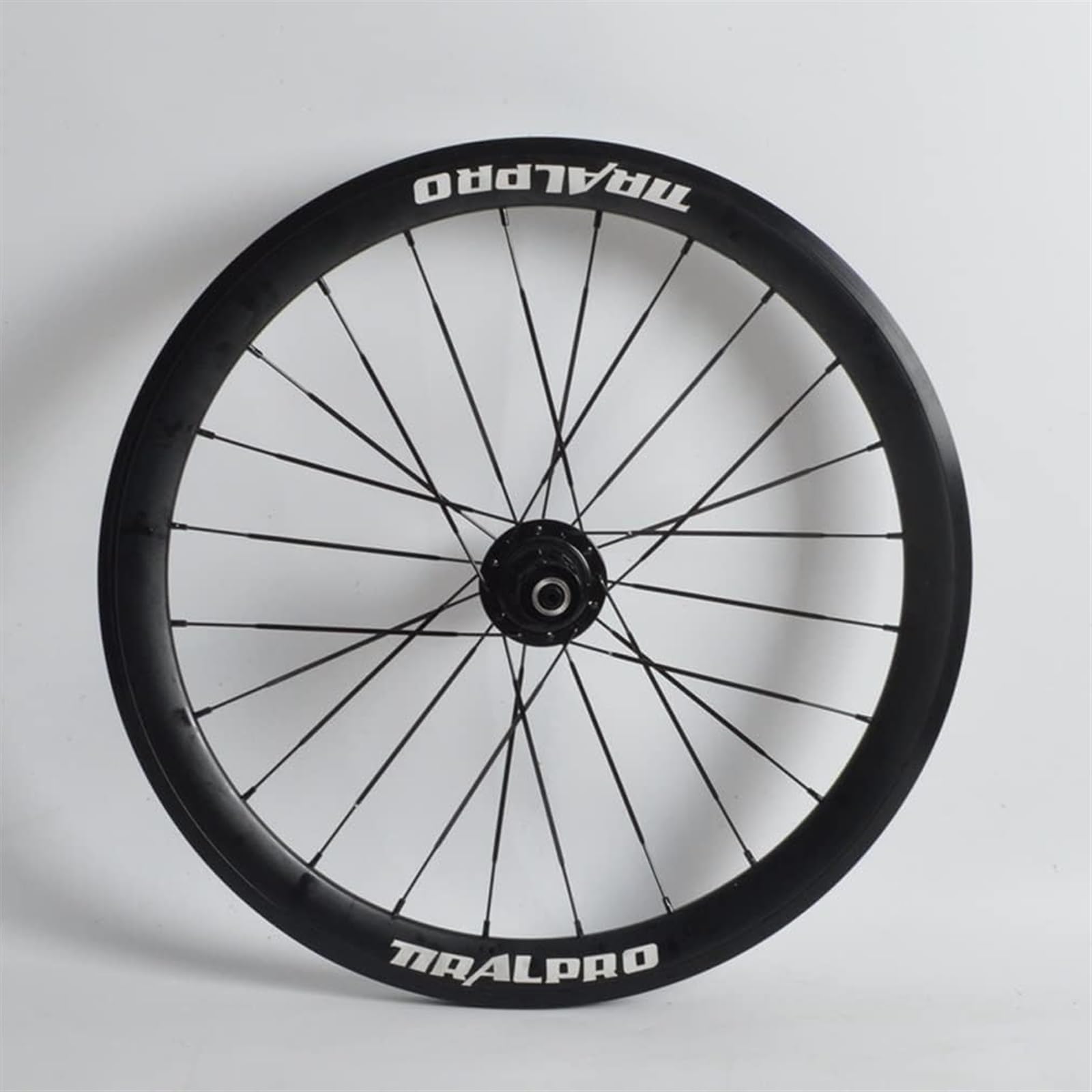 Ruedas Juego de Ruedas for Bicicleta de montaña Llanta de Bicicleta Freno en V Ruedas MTB Perno en buje de Eje sólido (Color: Negro 1 Pieza (Color : 20'' Black)