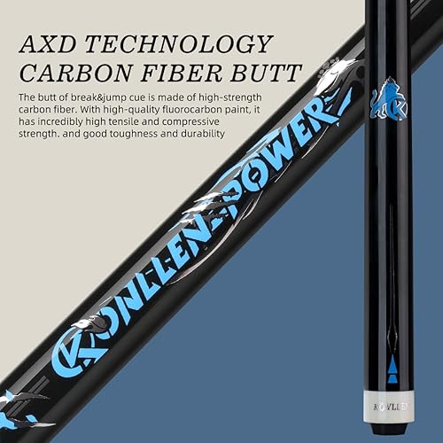 Miniatura 8 de KONLLEN Heavy Hitter Jump Break Taco de 58 pulgadas, 20 onzas, 3 piezas de fibra de carbono con punta de 0.512 in