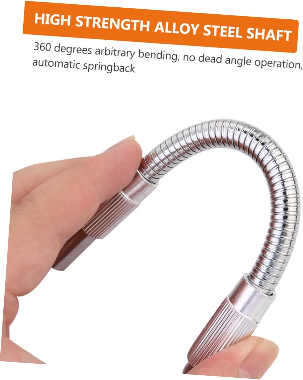 ORFOFE 2pcs Metal Flexible Screwdriver Soft Shaft Drill Bit Extension Bit Holder for Electrician
