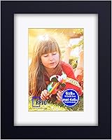 Vista 11 de RPJC - Marco de fotos de 4 x 4 pulgadas hecho de madera maciza con vidrio de alta definición para montaje en pared, acabado en madera flotante