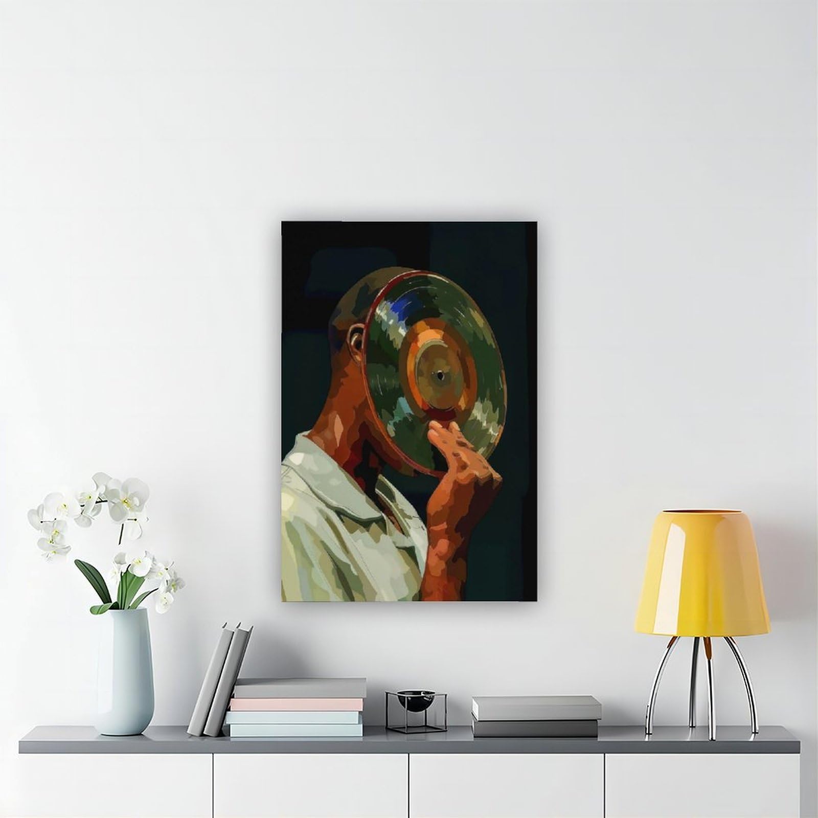 Poster con musica in vinile, decorazione artistica da parete per soggiorno, camera da letto, 60 x 90 cm