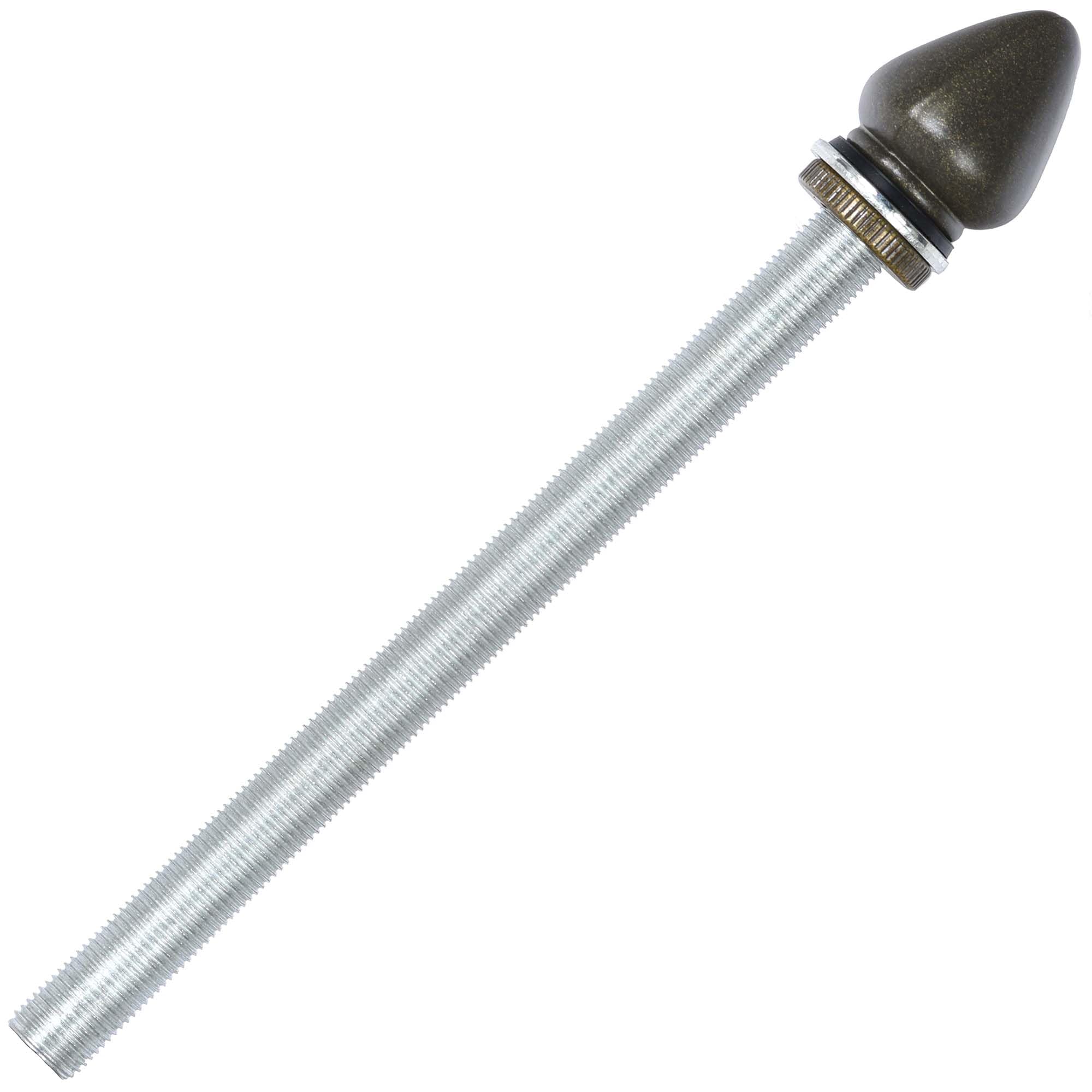 Bieye SS034 Lampshade Support with Finial for Tiffany Style Stained Glass Floor Lamp Table Lamp (G3/8 145mm All Thread)