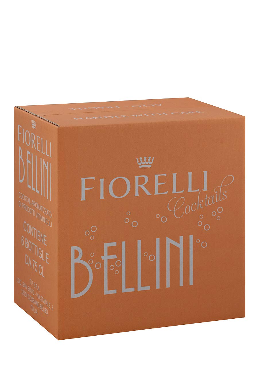 Fiorelli Fiorelli Bellini Cocktail Aromatizzato A Base Di Prodotti Vitivinicoli, 6 Bottiglie, 6 X 750Ml - 4500 ml