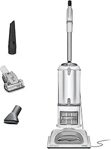 Shark | Upright Vacuum Cleaner | Navigator Lift-Away | Swivel Steering | HEPA Filter | Vacuum for Pet Hair | Crevice Tool & Dusting Brush Included | For Carpets & Hard Floors | White/Silver | NV356E