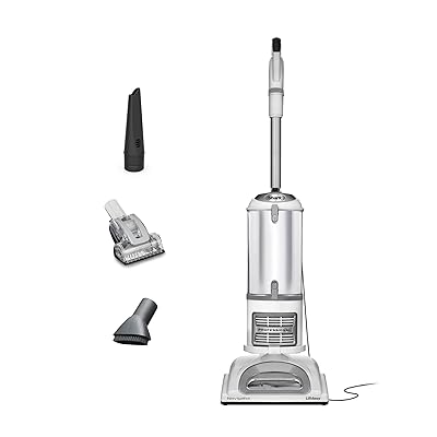 Shark | Upright Vacuum Cleaner | Navigator Lift-Away | Swivel Steering | HEPA Filter | Vacuum for Pet Hair | Crevice Tool & Dusting Brush Included | For Carpets & Hard Floors | White/Silver | NV356E