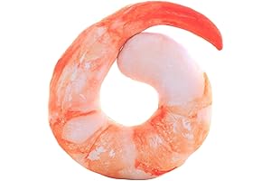 Bettli Shrimp Meat U Shaped Neck Pillow: Cuddly Comfort for Shrimp Lovers!