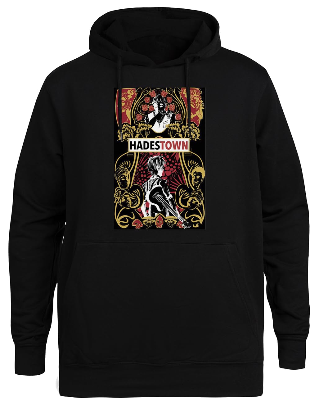 Way Down Under The Ground Felpa con Cappuccio Nera Unisex Giacca con Cappuccio Ecologica