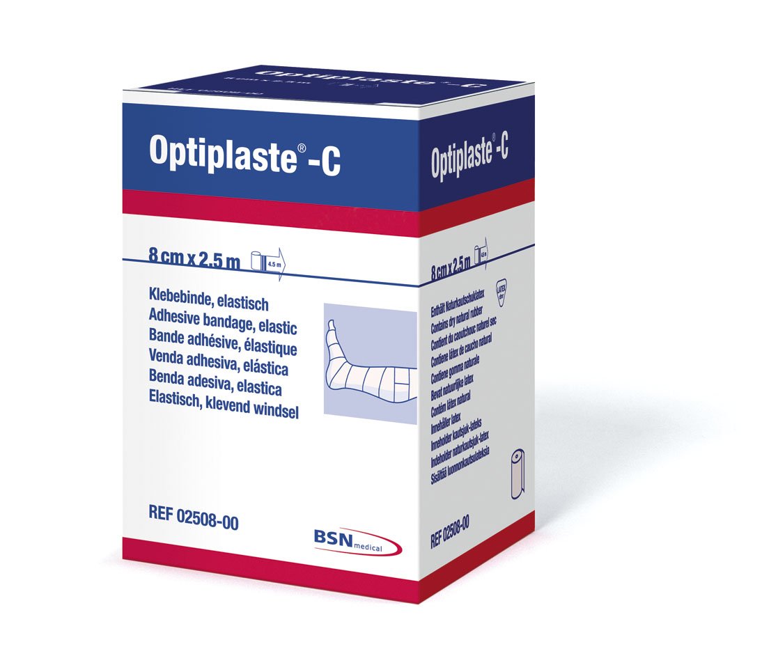 Optiplaste-C - Bende elastiche 6 cm x 2,5 m, 12 pezzi