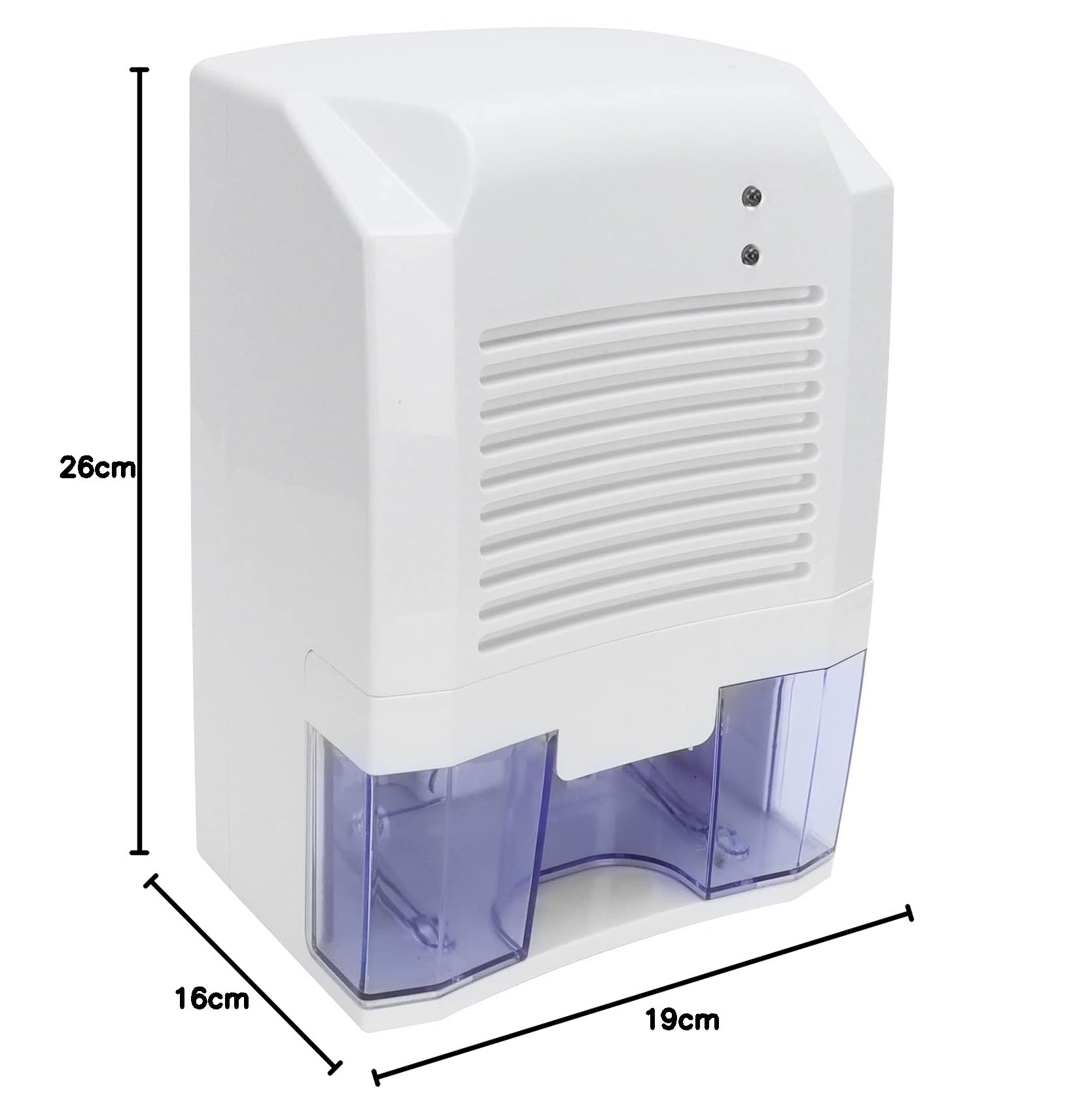 Piccolo Deumidificatore Portatile Rimuove l'umidità Umidità USB Asciugatore D'aria Camera da Letto Ufficio Bianco 800ml DC5V 15~20㎡