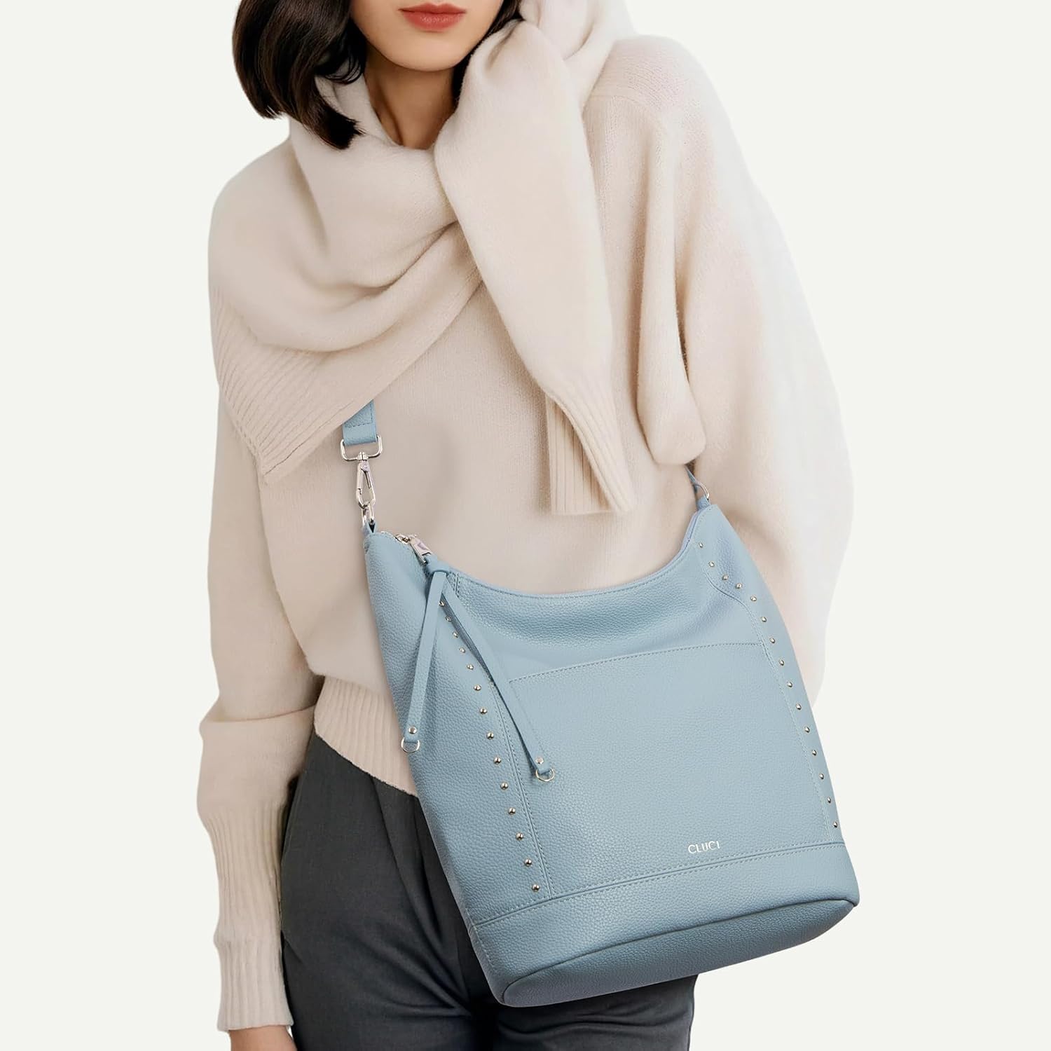 CLUCl Purses for Women,Crossbody Purses for Women,Hobo Bags,Large Crossbody Bag,Womens Crossbody Purse for Work,Travel - Image 2