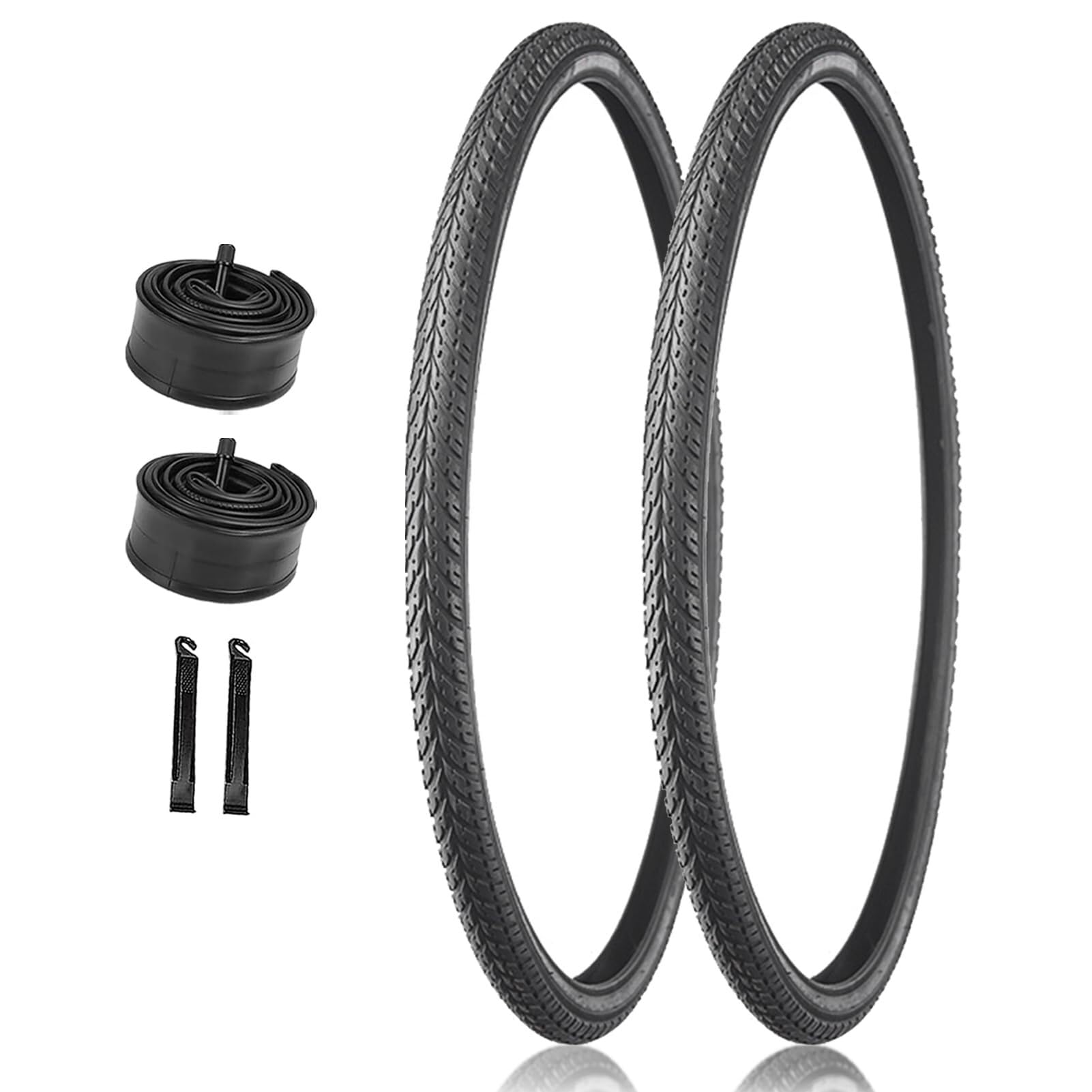 2PCS 700x41c Opona Rowerowa I Dętka Z Parą Łyżek 700 41c Ochrona Przed Przebiciem Akcesoria Zamienne Do Rowerów Do Rowerów Szosowych, Górskich, Gravelowych, Hybrydowych