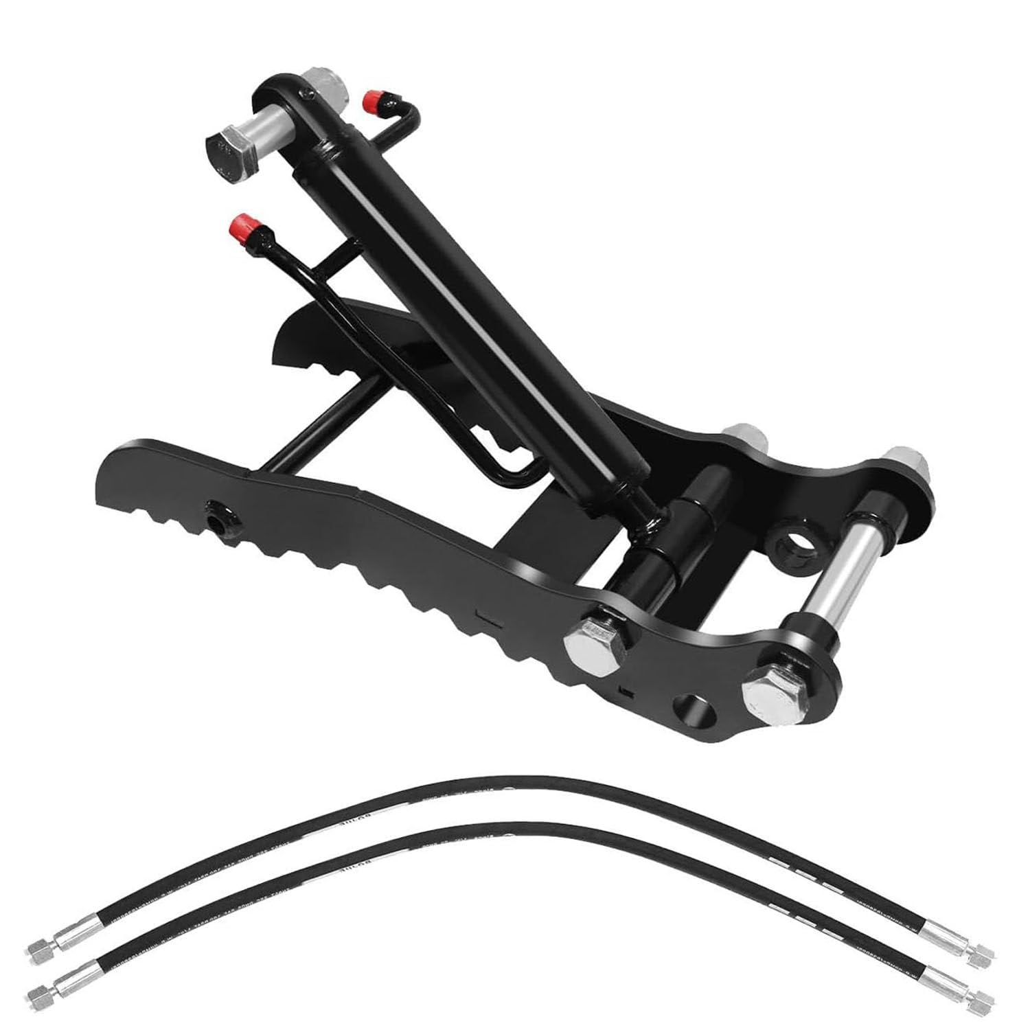 ByBoDi Hydraulic Thumb for Mini Excavators, Includes 2 Hydraulic Hoses, Compatible with Excavators Up to 2 Tons, Durable Attachment for Enhanced Digging and Grabbing Singleholethumbclip