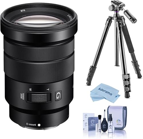 Sony Lente E PZ 0709-4134in f40 G OSS para Sony E paquete con trípode Vanguard Alta Pro 264AT y cabezal TBH-100 kit de limpieza paño de limpieza